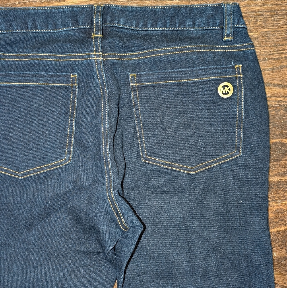 Michael Kors Dark Wash Denim Skinny Jeans - Picture 4 of 7